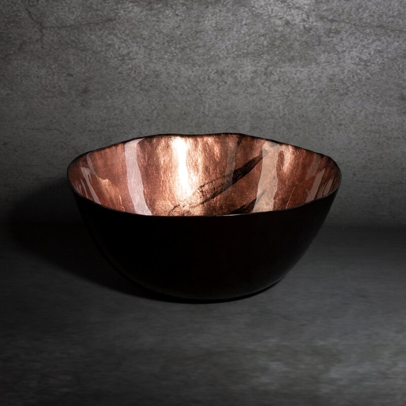 Szklana patera Pati brązowa 16 x 15 x 6 cm – idealna na owoce