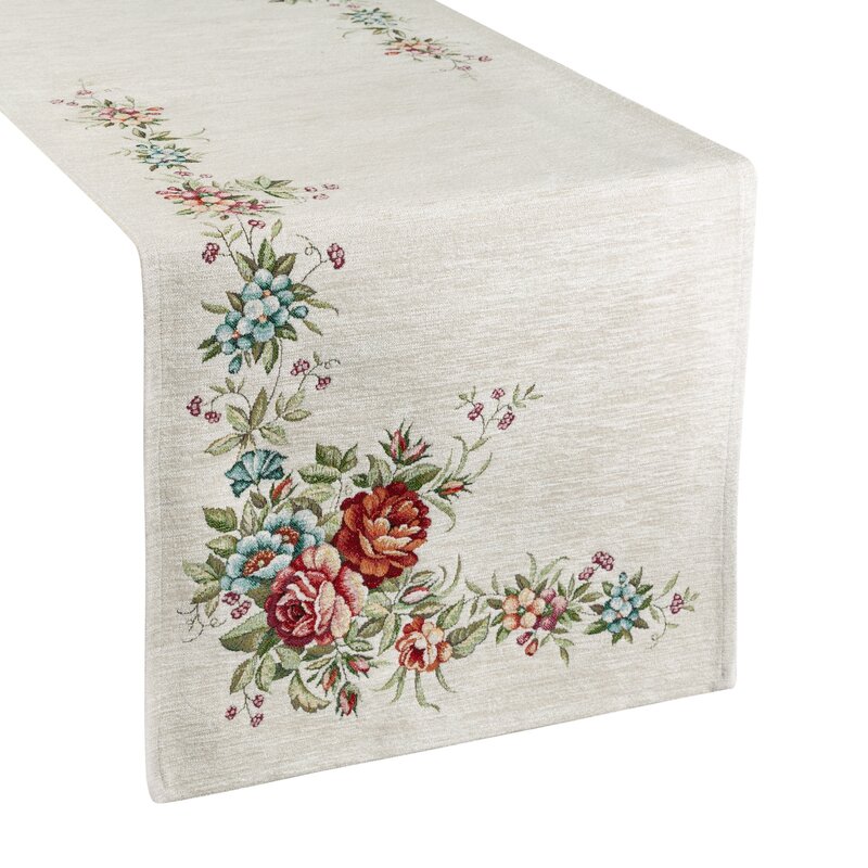 Obrus gobelin SZE/CHO/1233 naturalny 45x140 cm – doda szyku stołowi