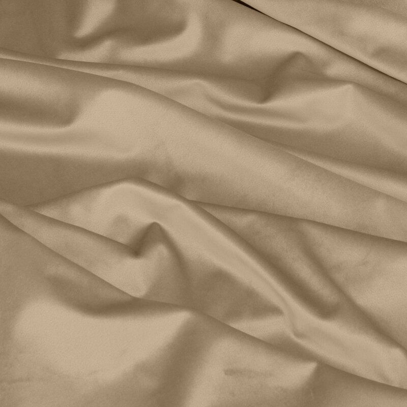 Zasłona gotowa Pierre Cardin ciemnobeżowa 140 x 270 cm – welwetowa i zaciemniająca