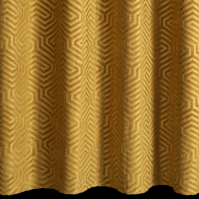Zasłona gotowa Inga złota 140 x 250 cm – zaciemnia i zdobi
