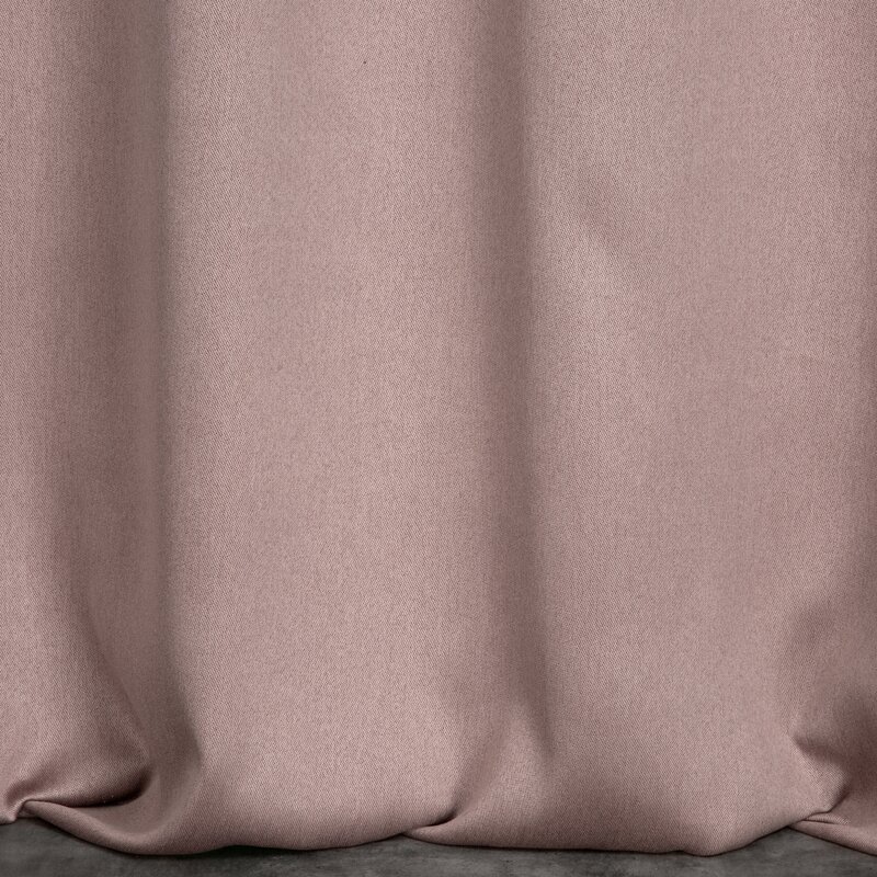 Zasłona gotowa Carlo pudrowy róż 135 x 250 cm – zaciemnia sypialnię