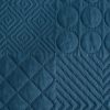 Narzuta microfibra granatowa 170 x 210 cm – dodaje elegancji sypialni