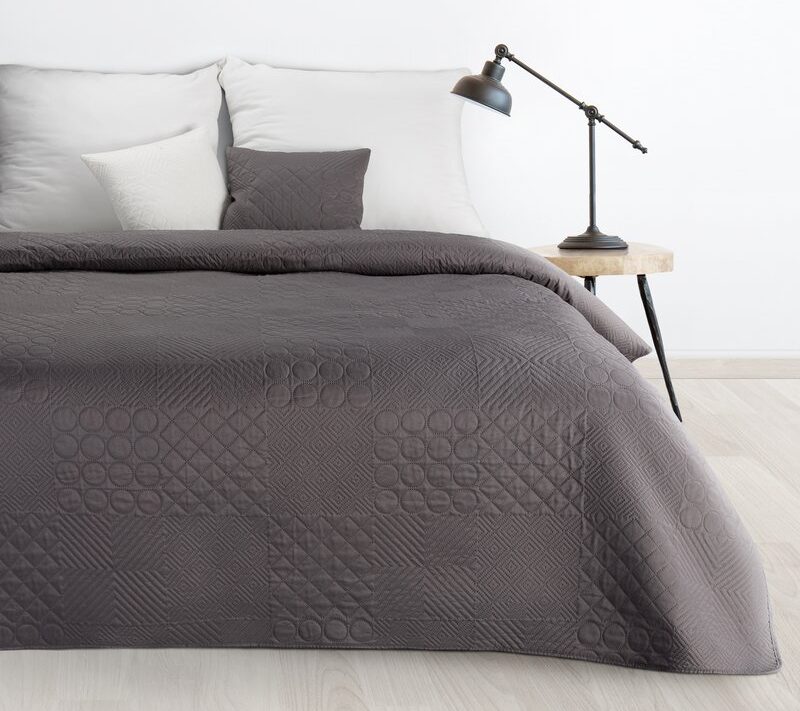 Narzuta D91 grafitowa 220 x 240 cm – wprowadza spokój