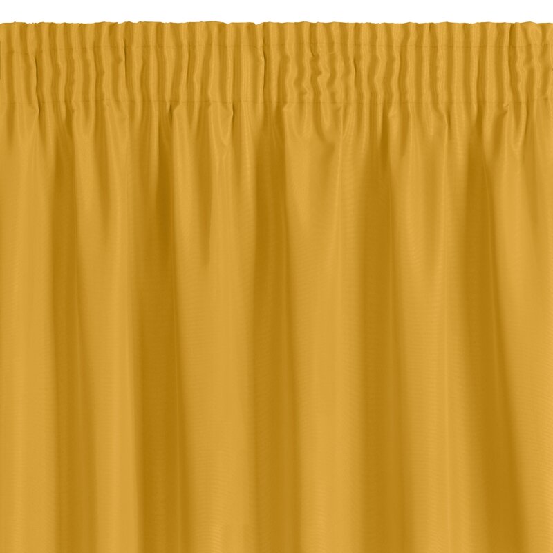 Zasłona gotowa Rita musztardowa 140 X 270 CM – dodaje ciepła wnętrzu