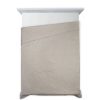 Narzuta z mikrofibry BONI 6 srebrna 170 X 210 cm – z delikatnym wzorem