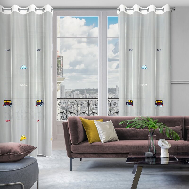 Firana gotowa Alvin biała 140 x 250 cm – wprowadza radość