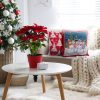 Poszewka świąteczna xmas czerwona 45 x 45 cm – wprowadzi nastrój
