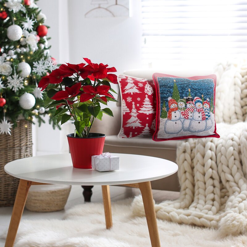 Poszewka świąteczna xmas czerwona 45 x 45 cm – wprowadzi nastrój