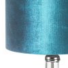 Lampa stołowa Kim turkusowa fi 32 x 61 cm – tworzy przytulną atmosferę