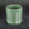 Donica ceramiczna zielona fi 17 x 17 cm – do wnętrz