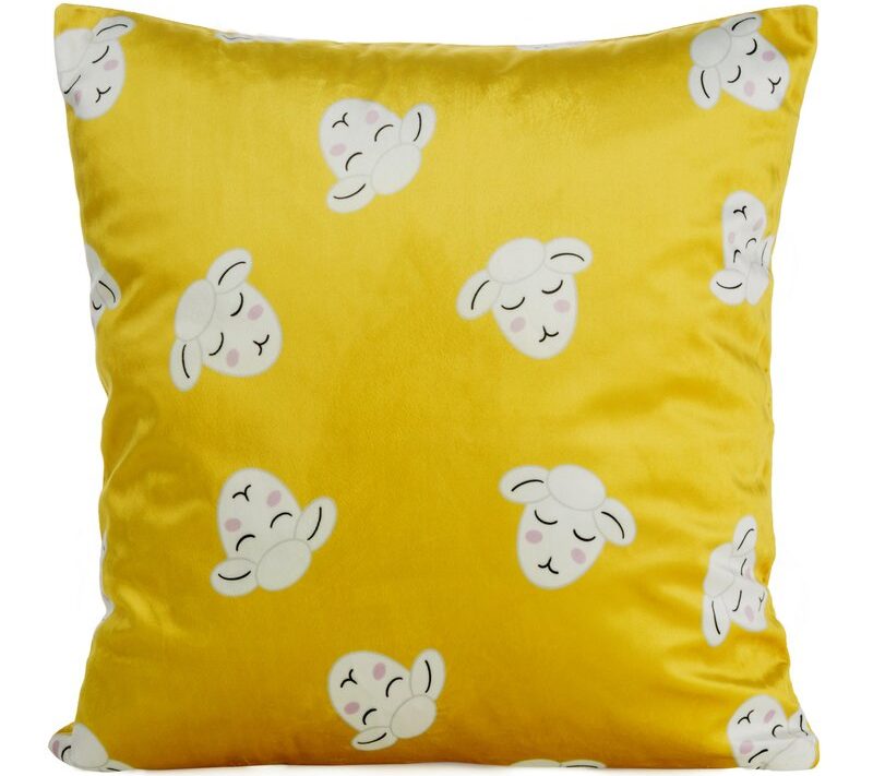 Poszewka Design91 musztardowa 45 x 45 cm – dla pokoju dziecka