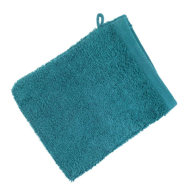 Ręcznik gładki ciemnoturkusowy 16 x 21 cm – delikatny dla skóry