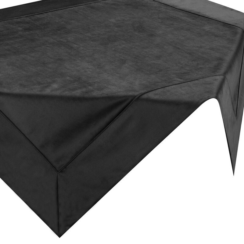 Obrus welwetowy czarny 85 x 85 cm – eleganckie tło dekoracji