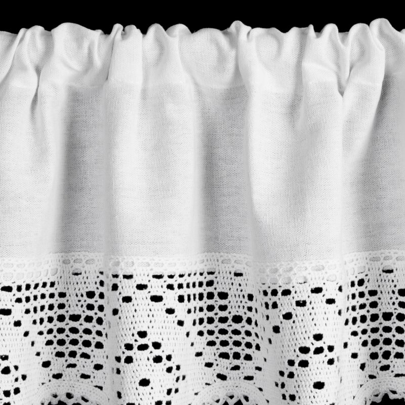 Firana gotowa Isaac biała 150 x 30 cm – do kuchni i jadalni