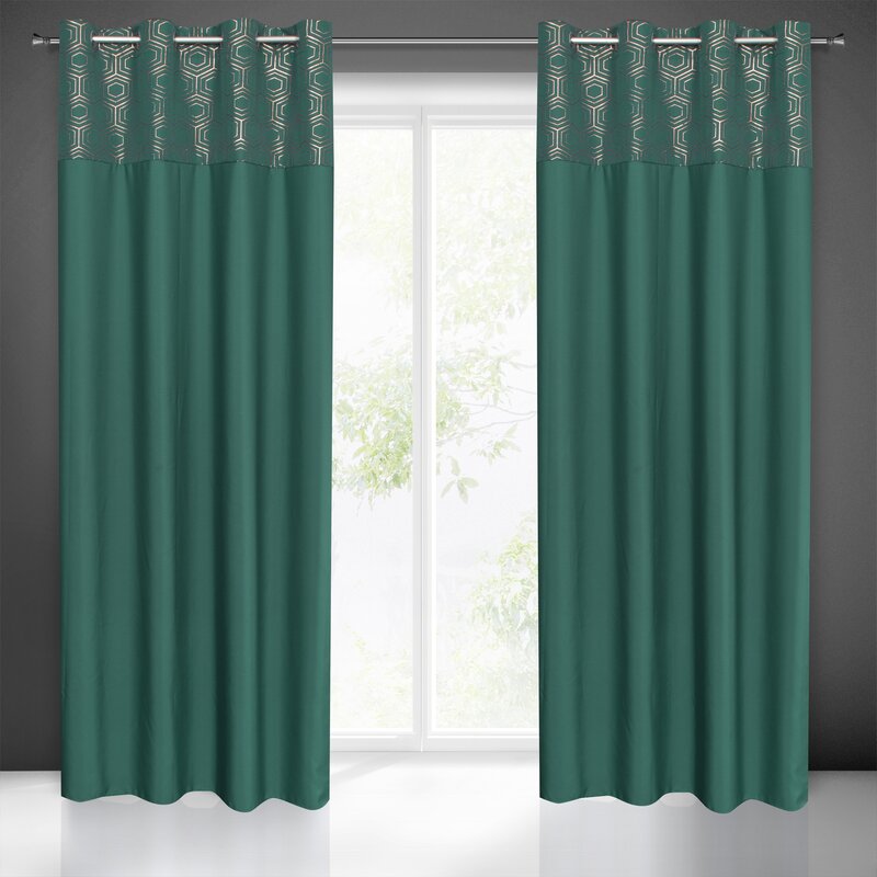 ZASŁONA GOTOWA DAFNE 140 X 250 CM ZIELONY