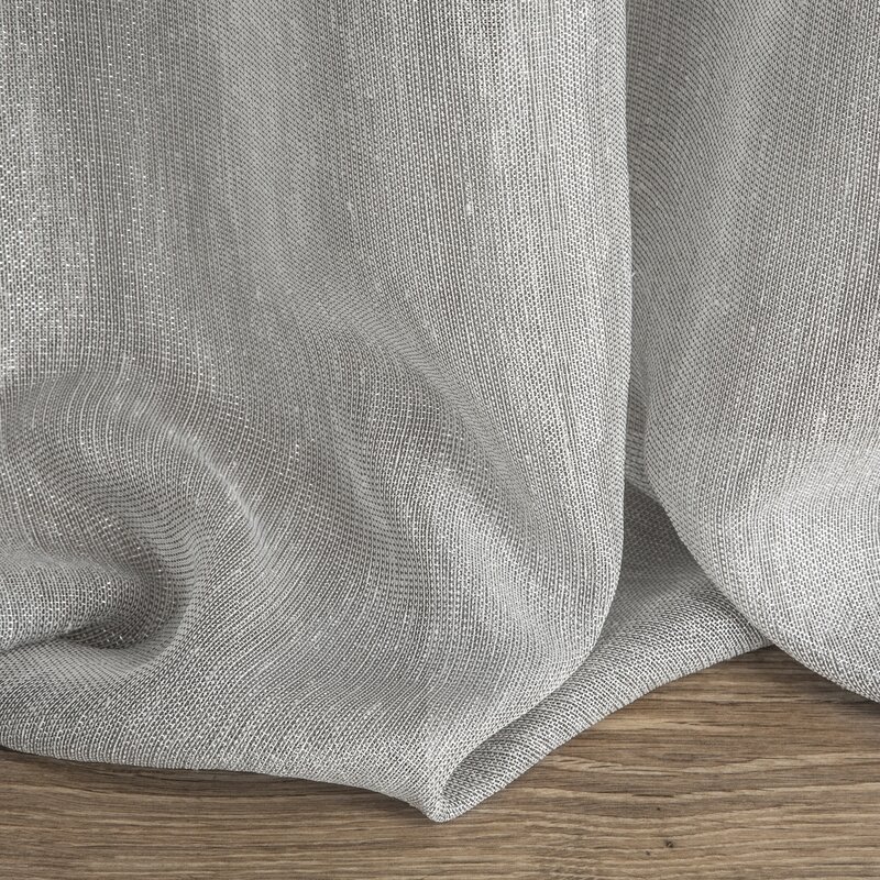 Zasłona gotowa Elicia szara 140 x 250 cm – rozprasza światło