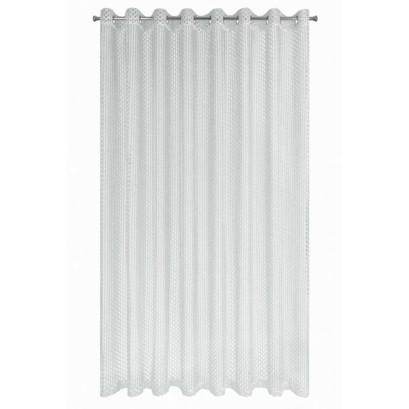 Firana gotowa Aiden biała 300 X 250 CM – zwiewna i lekka