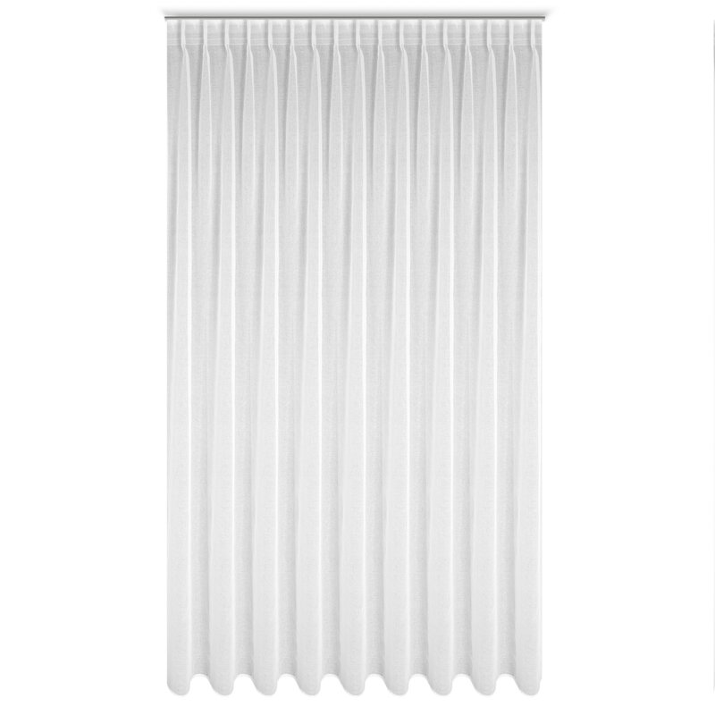 Firana gotowa Layla biała 300 X 300 cm – tworzy jasne wnętrze