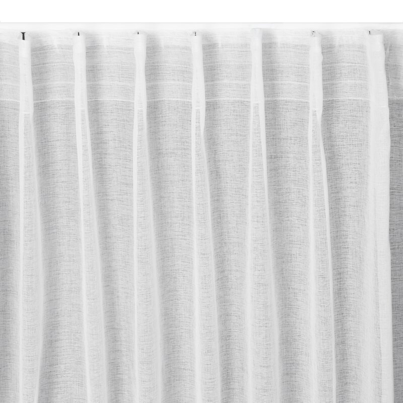 Firana gotowa Layla biała 140 X 300 cm – lekka i rozświetlająca
