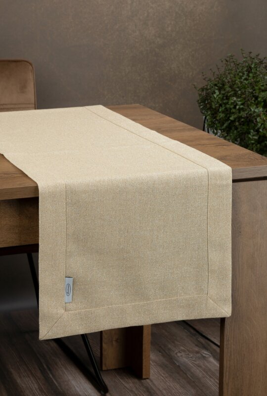 Obrus Stella złoty 40 x 180 cm – doda blasku stołowi