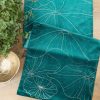 Obrus velvet Ciemnoturkusowy 35 x 220 cm – doda blasku kolacji