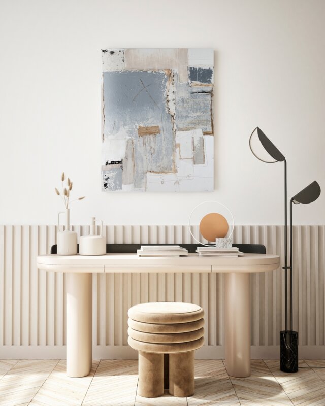 OBRAZ 569 60 X 80 CM KREMOWY