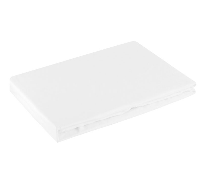 Prześcieradło z gumką Nova3 białe 160 x 200 x 30 cm – miękkie i otulające