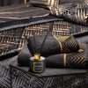 Narzuta welwetowa na łóżko VICTORIA2A czarna 220X240 – miękka w dotyku