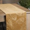 Obrus błyszczący ciemnozielony 35 x 220 cm – idealny na stół