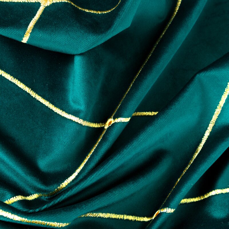 Zasłona welwetowa Pierre Cardin Margo turkusowa 140 X 250 CM – miękka i przytulna