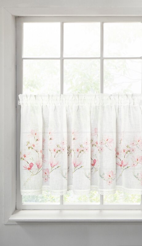 Firana gotowa Amelia biała 150 x 60 cm – rozprasza światło