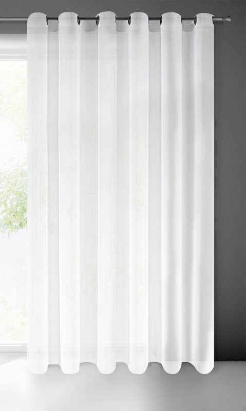 Firana gotowa biała 350 x 250 cm – rozprasza światło