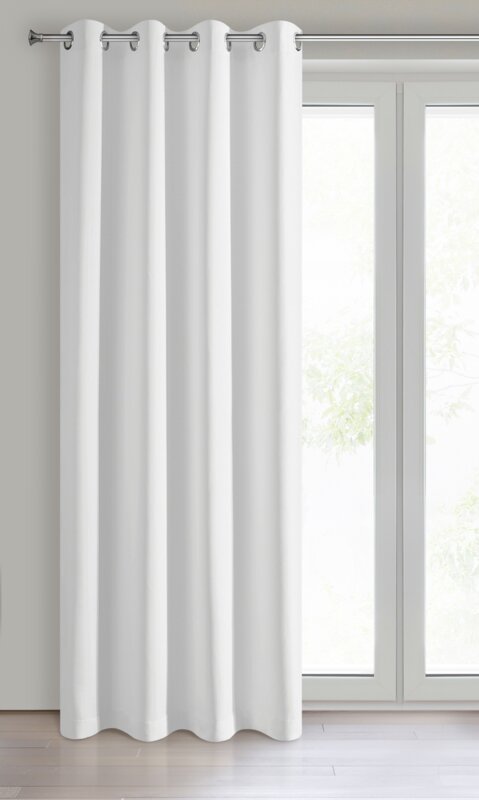 Zasłona gotowa Logan biała 135 X 250 CM – wysokie zaciemnienie