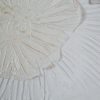 Obraz ręcznie malowany kwiatowy biały 100 X 100 CM – dodaje uroku wnętrzu