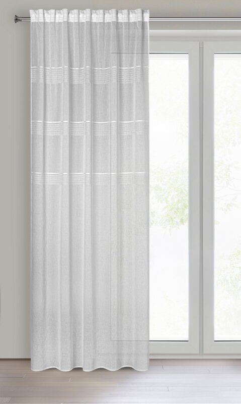 Firana gotowa Ines biała 140 x 270 cm – rozprasza światło