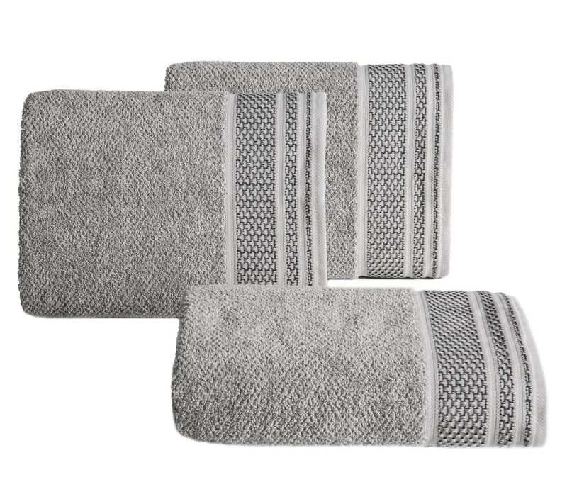Ręcznik Suzana srebrny 50 x 90 cm – miękki i chłonny