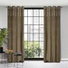 Zasłona welwetowa Liza jasnobrązowa 140 X 250 cm – miękka w dotyku