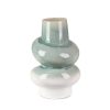 Wazon ceramiczny Liana kremowy 21 x 20 x 31 cm – na suszone kwiaty
