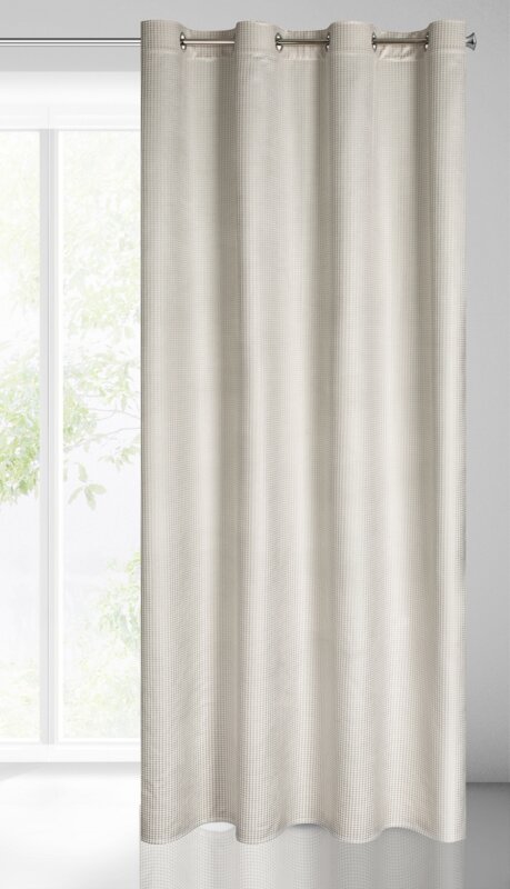 Zasłona gotowa Darcy kremowa 140 x 250 cm – stworzy przytulny nastrój