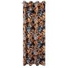 Zasłona gotowa Zoja czarna 140 X 250 cm – welwet z botanicznym wzorem