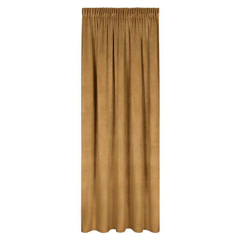 Zasłona gotowa miodowa 140 x 270 cm – zaciemnia i chroni