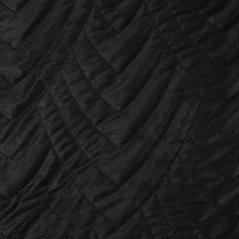 Narzuta welurowa SI/N/LUIZ czarna 170x210 cm – wprowadzi luksus