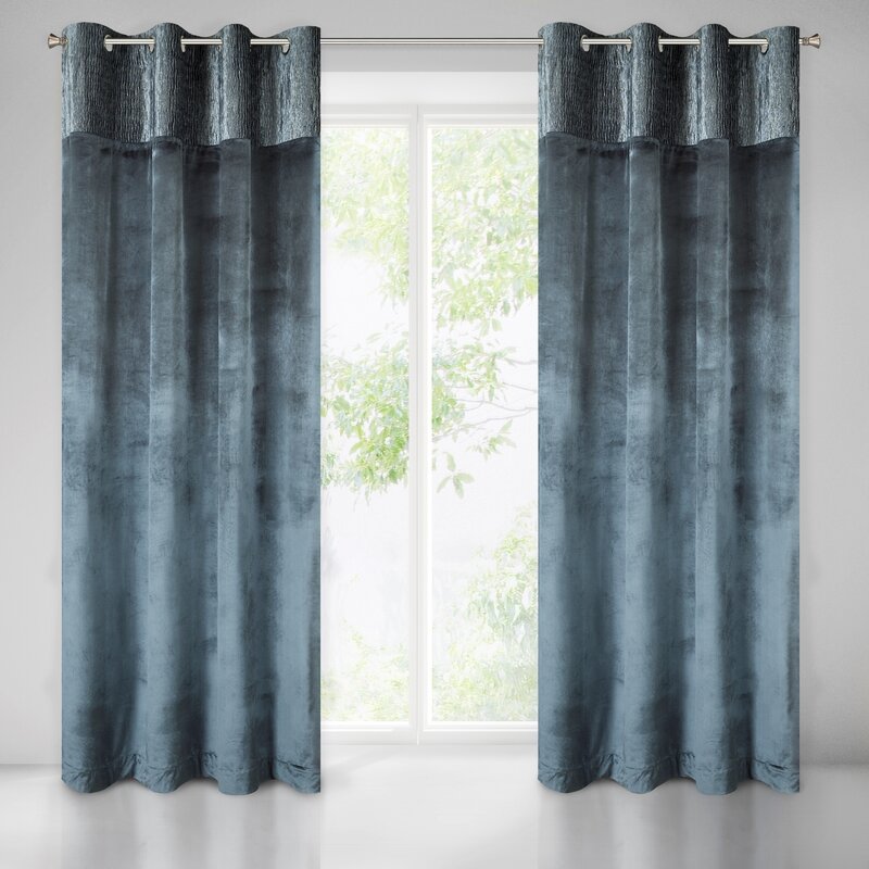 ZASŁONA GOTOWA EVELYNE 140 X 250 CM STALOWY ZAS/EVELYNE/STA 140X250 PRZE