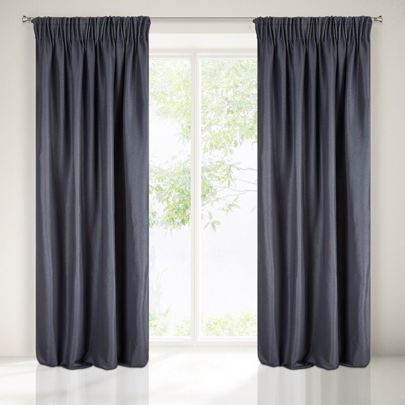 Zasłona gotowa Aggie granatowa 140 X 270 cm – do salonu i sypialni