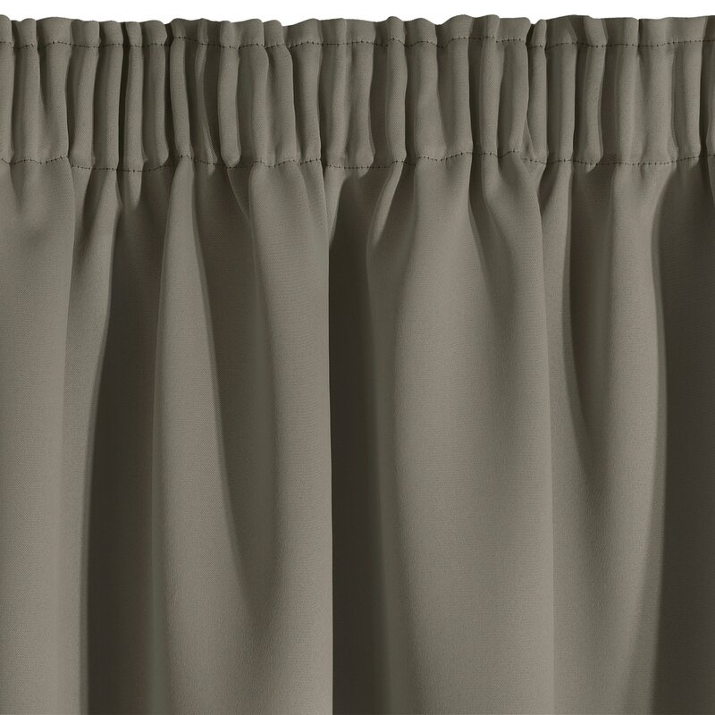 ZASŁONA GOTOWA D91 PARISA NA TAŚMIE 135 X 270 CM CIEMNOBEŻOWY