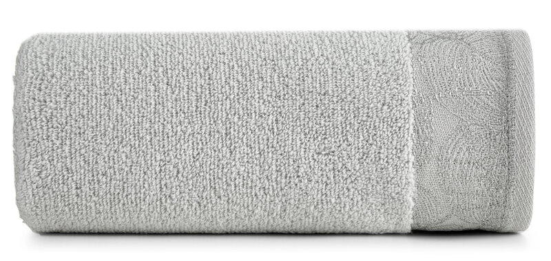 Ręcznik żakard Agis jasnoszary 70 x 140 cm – miękki i chłonny