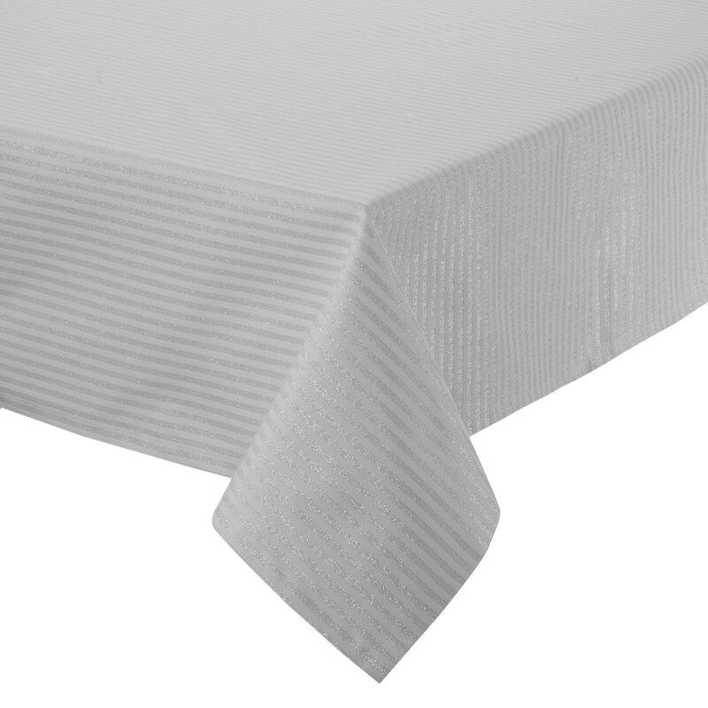 Obrus błyszczący Flash 6 srebrny 135 x 180 cm – na świąteczny stół
