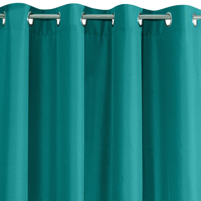 Zasłona gotowa turkusowa 140 x 250 cm – łatwa w prasowaniu