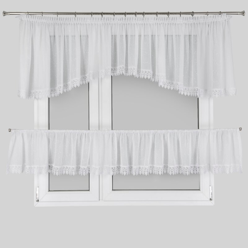 Firana gotowa Dagmara-3 biała 400 x 65 cm – rozświetla wnętrze
