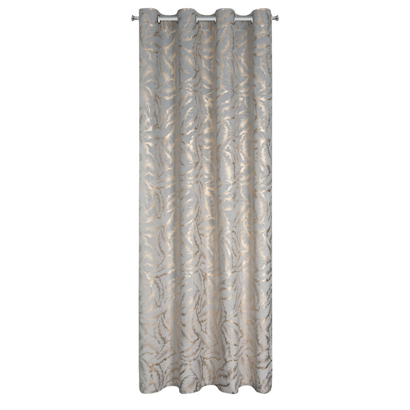 Zasłona gotowa Milena srebrna 140 x 250 cm – luksusowy blask